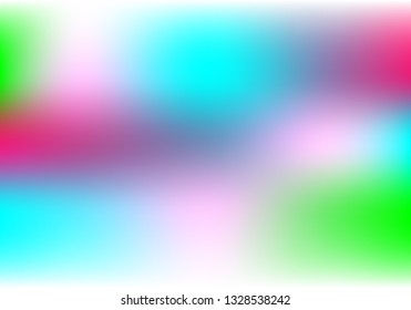 Vector blurred holographic background