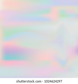 Vector blurred holographic background. Abstract smooth background