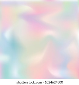 Vector blurred holographic background. Abstract smooth background