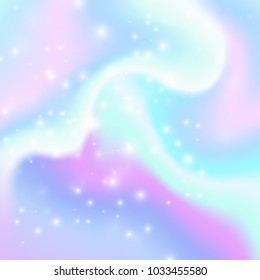 Vector blurred holographic background. Abstract magic illustration.