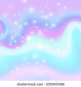 Vector blurred holographic background. Abstract magic illustration.