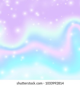 Vector blurred holographic background. Abstract magic illustration.