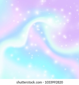 Vector blurred holographic background. Abstract magic illustration.