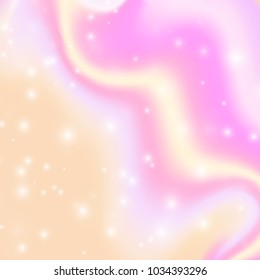 Vector blurred holographic background. Abstract magic illustration.