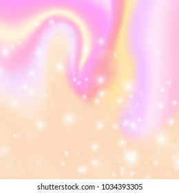 Vector blurred holographic background. Abstract magic illustration.