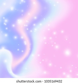 Vector blurred holographic background. Abstract magic illustration.