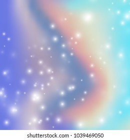 Vector blurred holographic background. Abstract magic illustration.