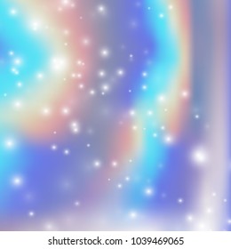 Vector blurred holographic background. Abstract magic illustration.