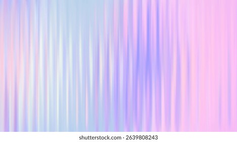 Vector Blurred holographic gradient background. Ribbed glass texture.  Pastel bg.