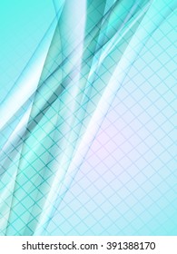 Vector blurred lines. EPS10 with transparency and mesh gradient. Abstract composition with curve lines. Blurry lines for relax theme background. Background with copy space. Place for text. Border line