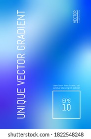 Vector blurred mesh gradient background trend colors for cover leaflet and branding. Abstract design modern color. 