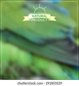Vector blurred natural background - parrot plumage 