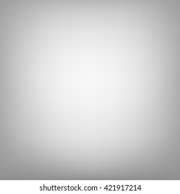 Vector blurred pale grey background. Dark edges. Square backdrop. Gradient. Abstract fond. Colorless. Photo filter. 