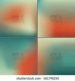 Vector blurred, smooth backgrounds.
