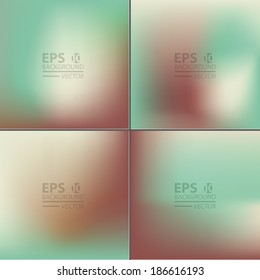 Vector blurred, smooth backgrounds.