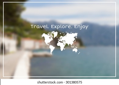 Vector blurred summer landscape background. Vector version