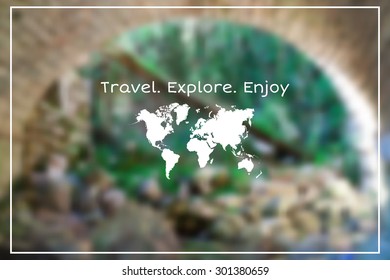 Vector blurred summer landscape background. Vector version
