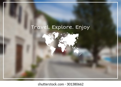 Vector blurred summer landscape background. Vector version