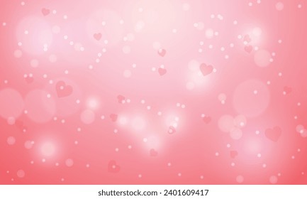 El diseño de fondo del día de San Valentín difuminado por vectores.