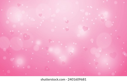 El diseño de fondo del día de San Valentín difuminado por vectores.