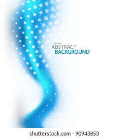 Vector blurred wave