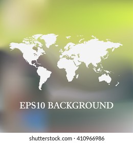 Vector Blurred World Map background