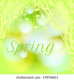 vector blurry background with bokeh