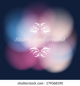 vector blurry background with bokeh