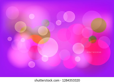 Vector blurry bokeh background in proton purple, and candy pink colors with light lense splashes for for greeting card design, poster or flyer valentines day