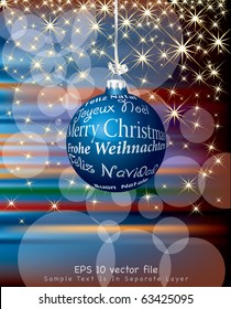 vector blurry christmas background, eps 10 file
