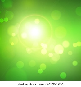 Vector blurry green background for your project.