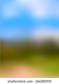 Vector blurry landscape background for your project.