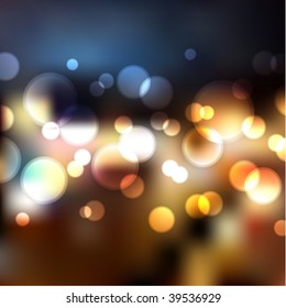 Vector Blurry Lights