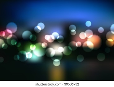 Vector Blurry Lights