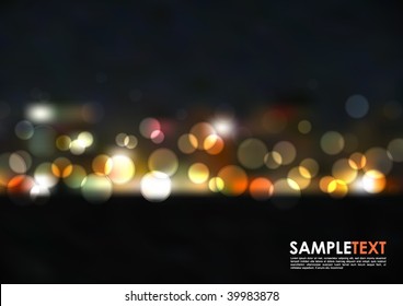 Vector Blurry Lights