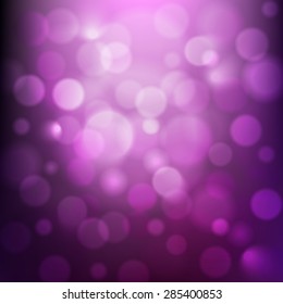 Vector blurry soft background with photographic bokeh effect. Smooth unfocused film effect.