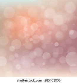 Vector blurry soft background with photographic bokeh effect. Smooth unfocused film effect. Retro light leaks