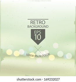 Vector blurry soft light vintage background.