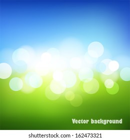 Vector blurry summer. 