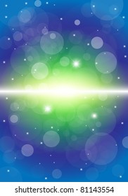 Vector Blurry summer view with
