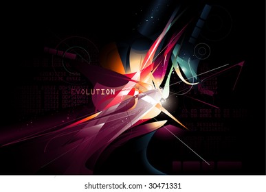 vector blurs color composition