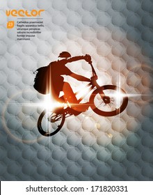 Vector of BMX cyclist 