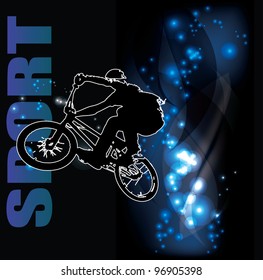 Vector del ciclista BMX