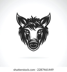 Vector of a boar head  design on white background. Easy editable layered vector illustration. Wild Animals.