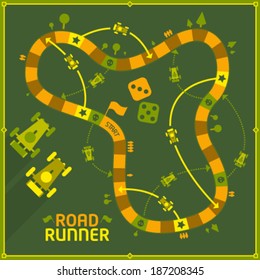 Vector Board Game - Road Runner