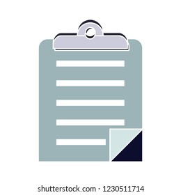 vector board list icon. report clipboard icon - checklist illustration - vector survey sign symbol