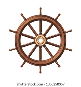 Vector Boat Handwheel Ship Wheel Helm Stock Vector (Royalty Free ...