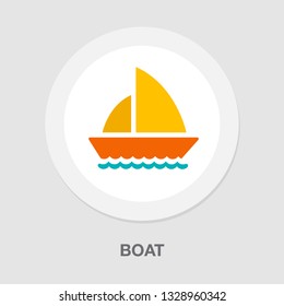 vector boat icon