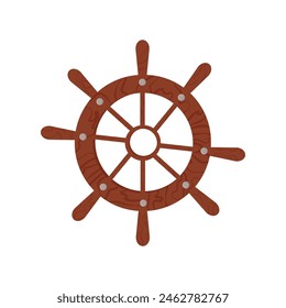 vector boat  ship wheel helm. Sea, ocean symbol,  Helm Vector, Print, Illustration