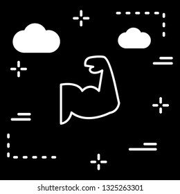 Vector Body Building Icon